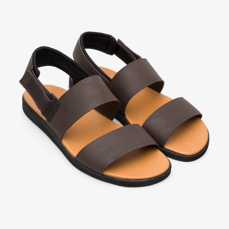 Camper Spray Brown/Black - Camper Mens Sandals ||8192-ZTQLJ||